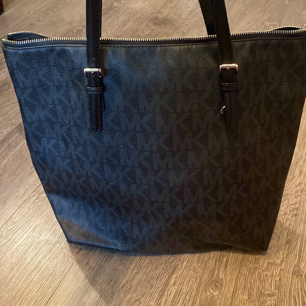 Michael Kors Monogram Black Tote
